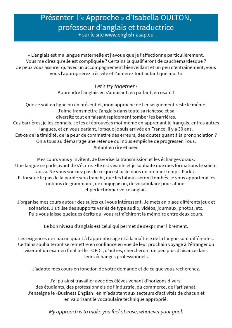 Approche Isabella .BLOG